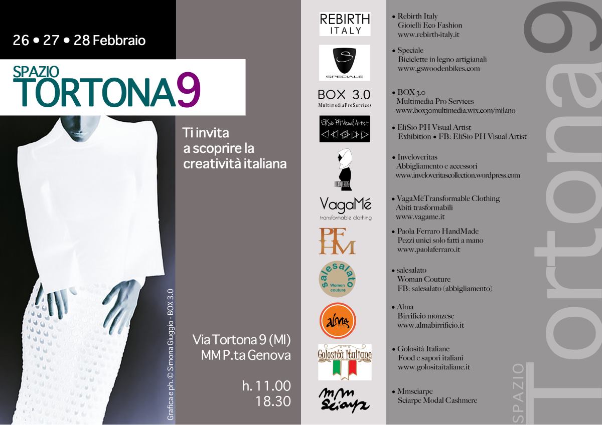 Creatività Italiana | Spazio Tortona 9, Milano | 26/28 Febbraio 2016